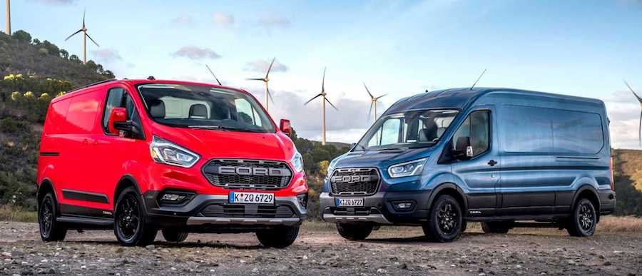 European Ford Transit's New Trail Model Has Raptor Inspired Grille