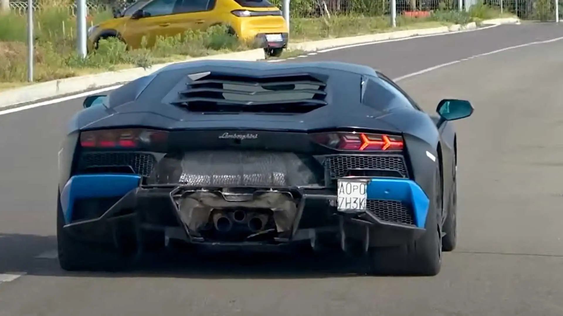 Mysterious Lamborghini Aventador Prototype Spied On The Move