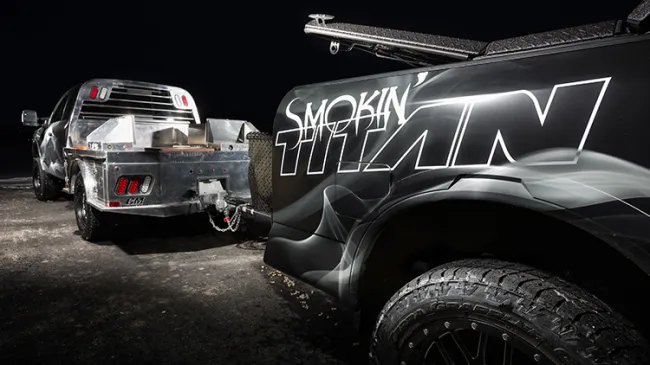 Nissan Smokin Titan is a deliciously suitable for tailgating