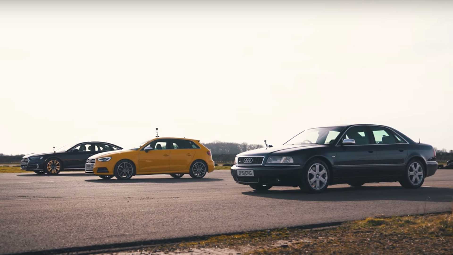 Old Audi S8 Drag Races Current A8 Diesel And S3