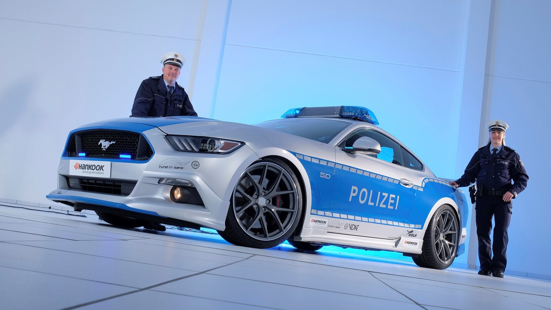 This Mustang is being used by German police