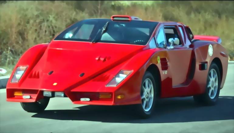 Jay Leno Drives a Fake Ferrari Enzo