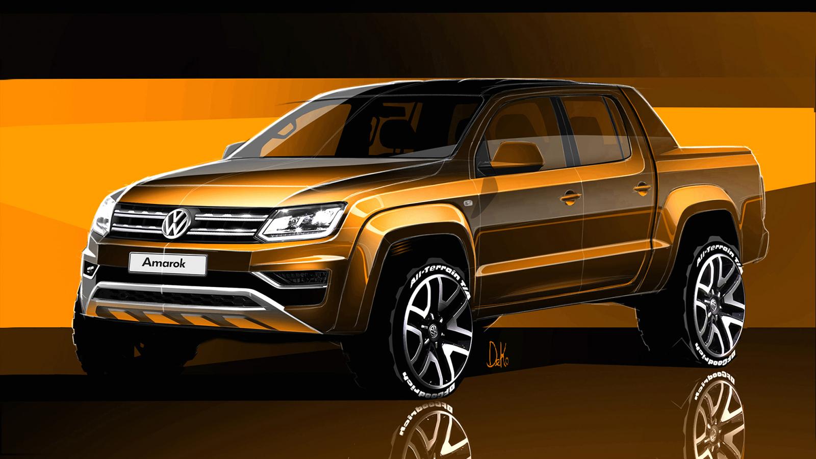 Teased facelift for 2016 VW Amarok