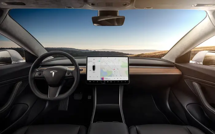 Tesla Model 3 Completely Unguised, with Interior