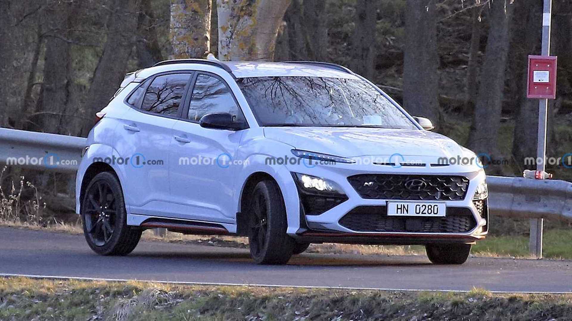 Hyundai Kona N Spied Naked During Photo Shoot