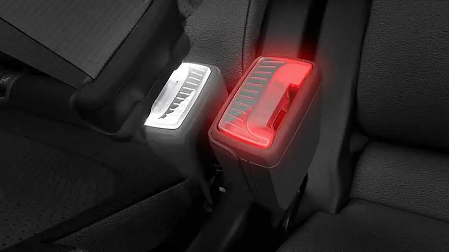 Skoda Patents World's First Illuminated Seatbelt Buckle