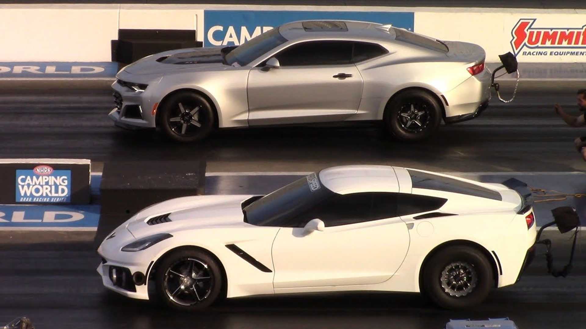 Twin-Turbo C7 Corvette Z06 Wins at The Drag Strip