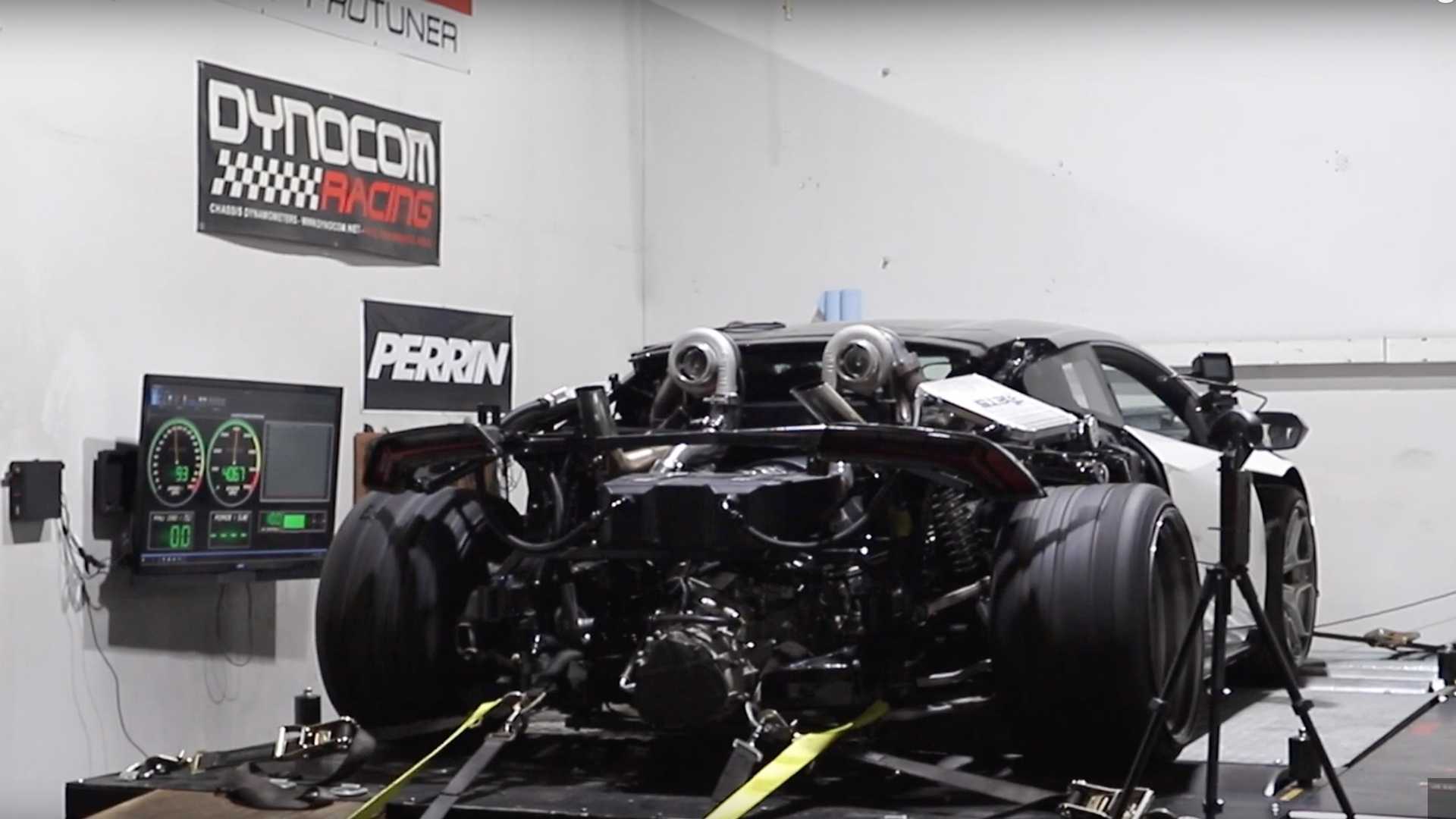 Lamborghini Huracan with LS Swap Hits the Dyno