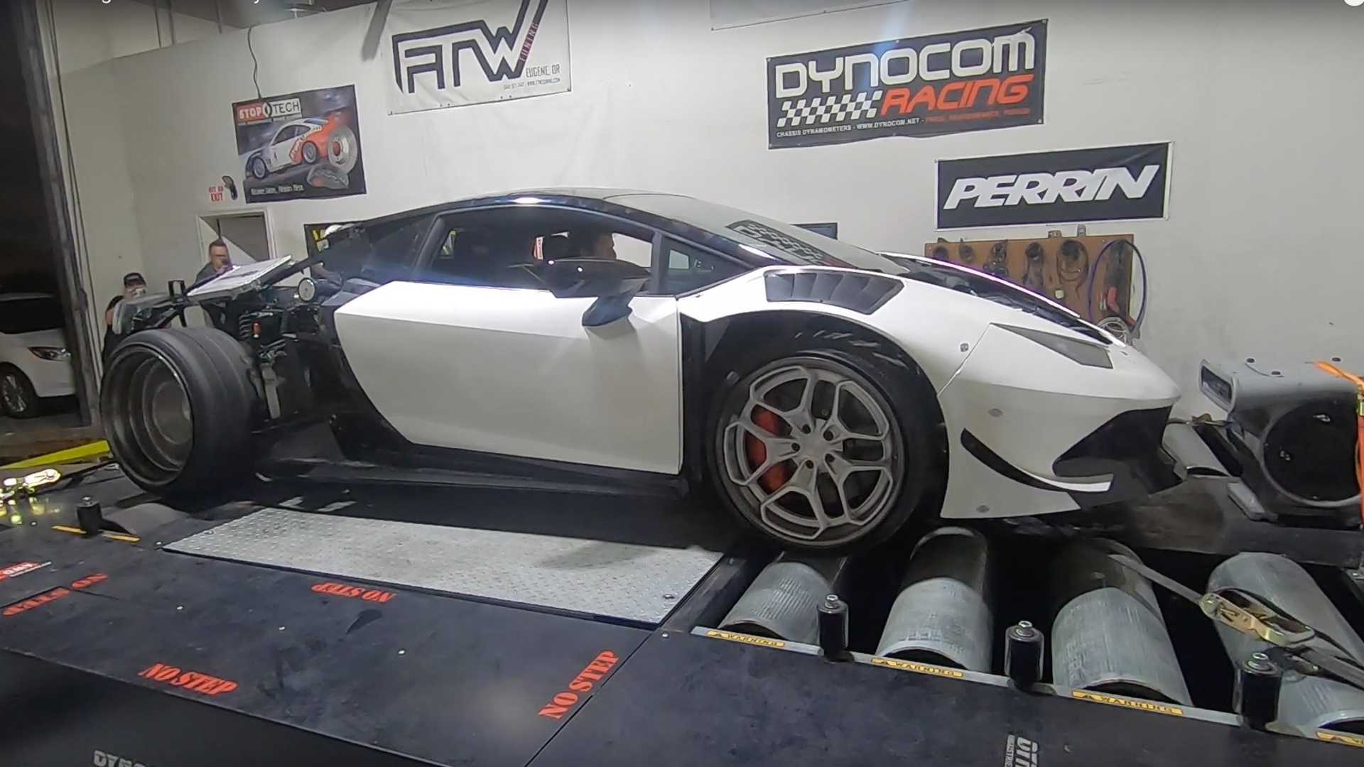 Lamborghini Huracan with LS Swap Hits the Dyno