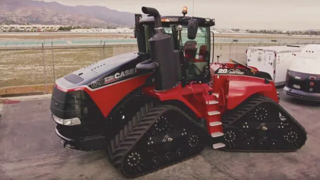 Jay Leno drives the Case IH Quadtrac Tractor