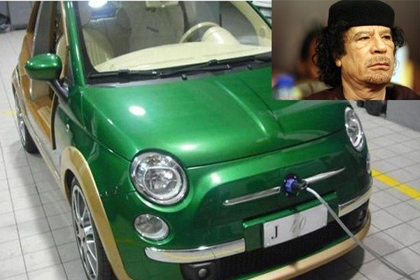 Rebels capture Gaddafi’s Fiat 500 Castagna EV