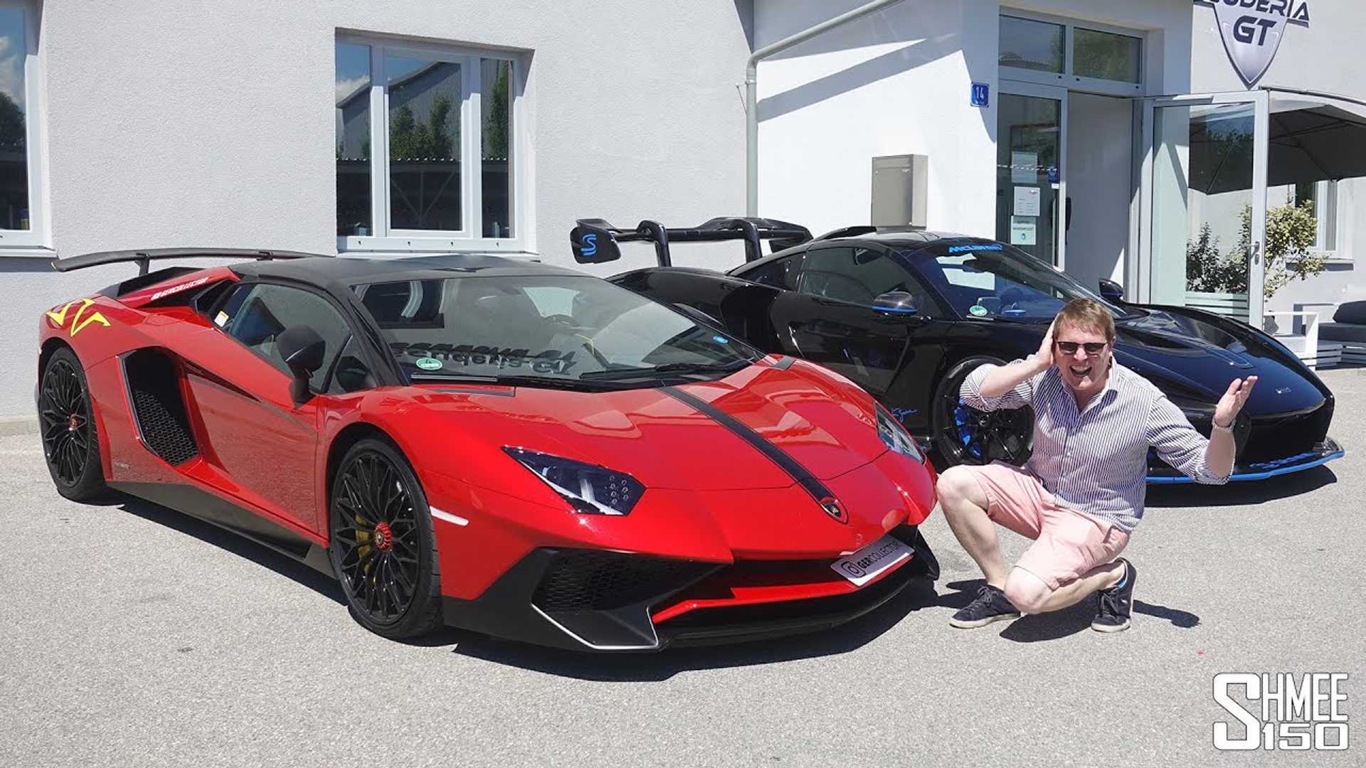 Shmee drives the loudest Lamborghini Aventador SV in The World