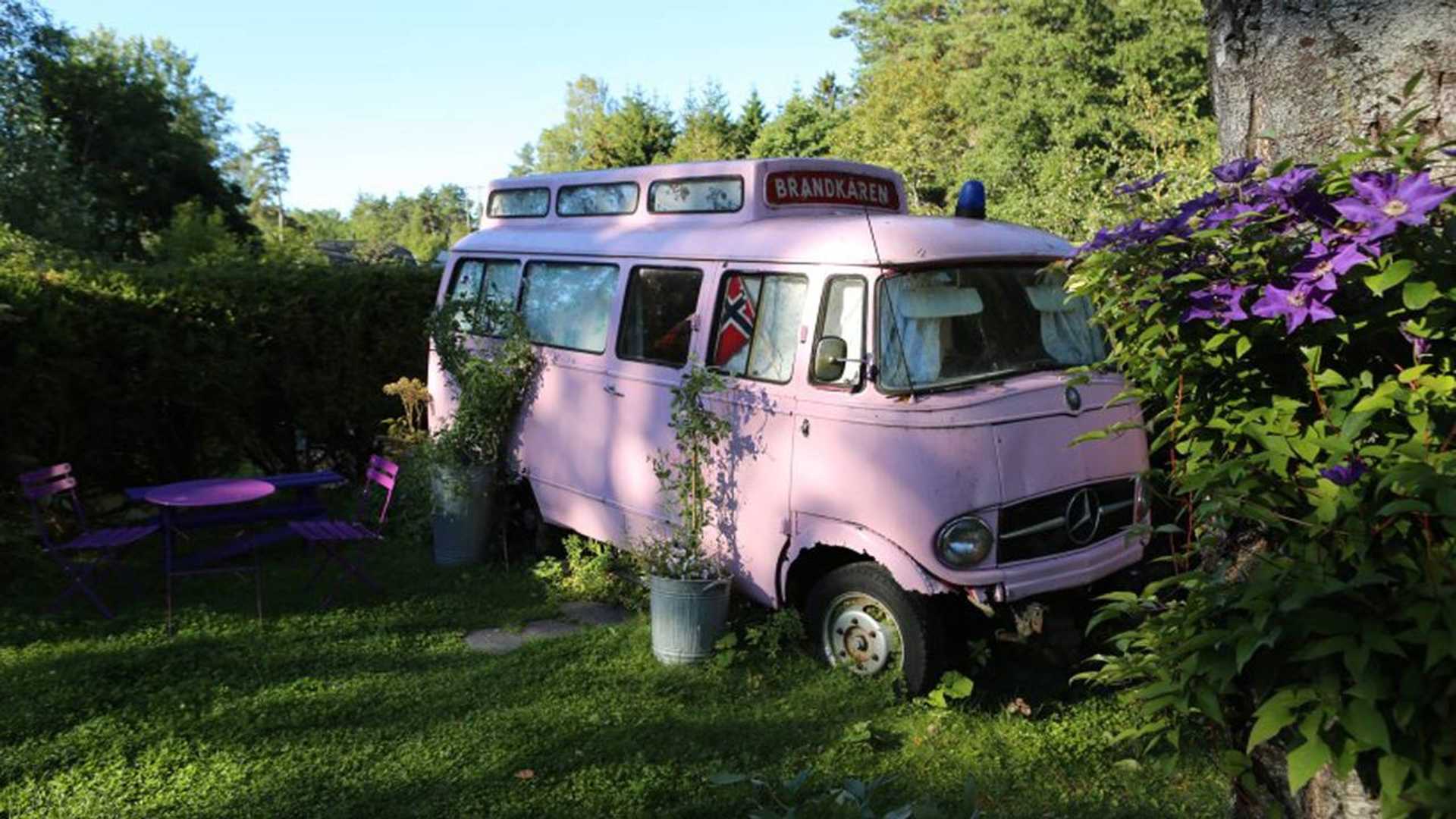 An Old Mercedes Van is Reborn as an Airbnb Guest House