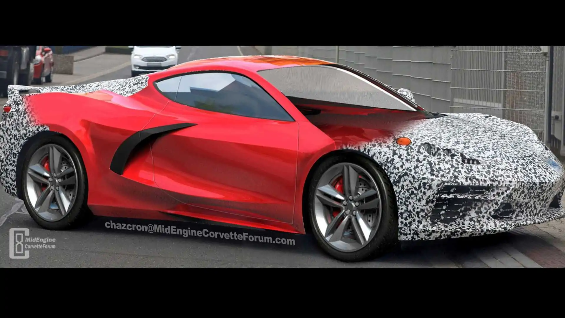 C8 Corvette gets Auto Show Treatment in Rotating Fan Rendering