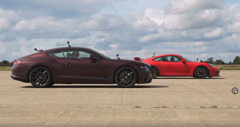 Bentley Continental GT Vs Porsche 911 GT3 Drag Race Will Surprise You