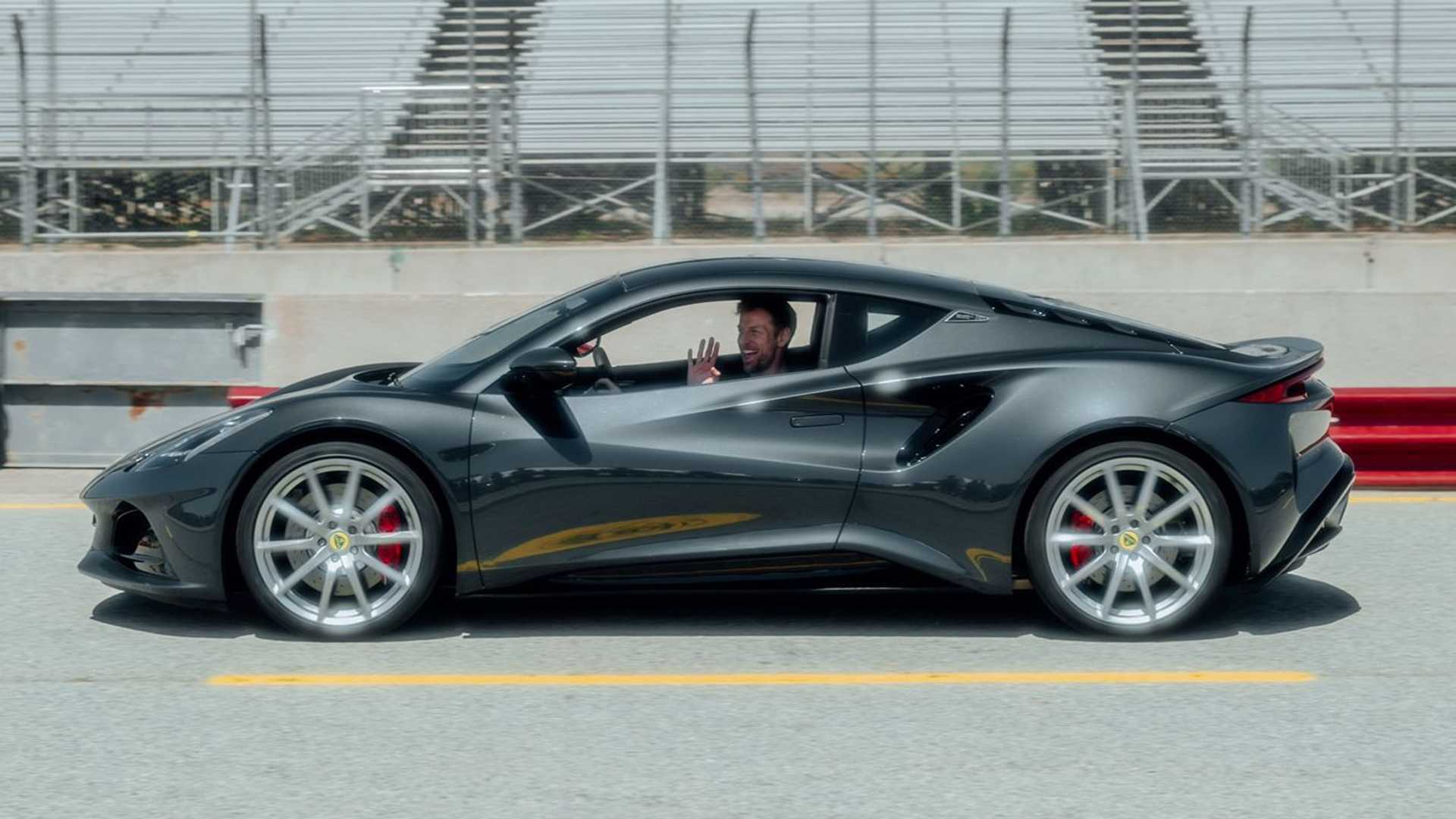 F1 Champ Jenson Button Takes 2022 Lotus Emira Around Laguna Seca