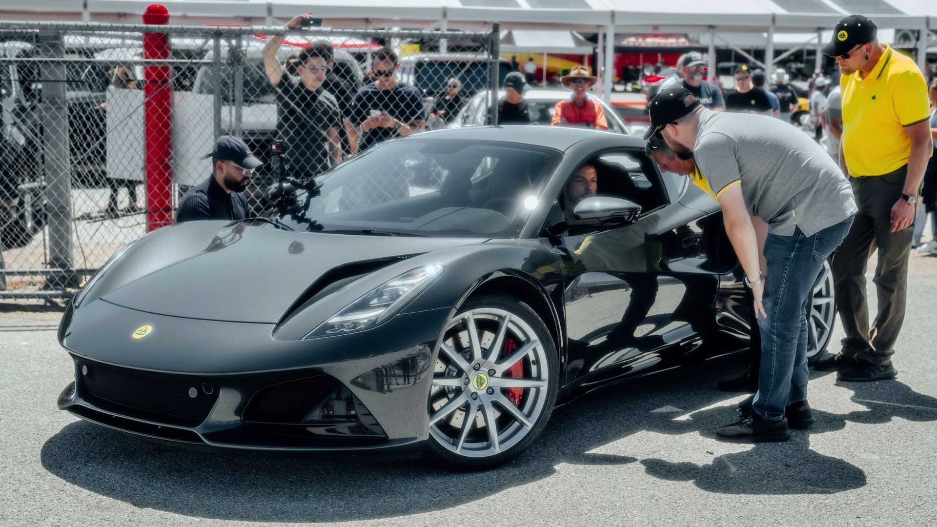 F1 Champ Jenson Button Takes 2022 Lotus Emira Around Laguna Seca