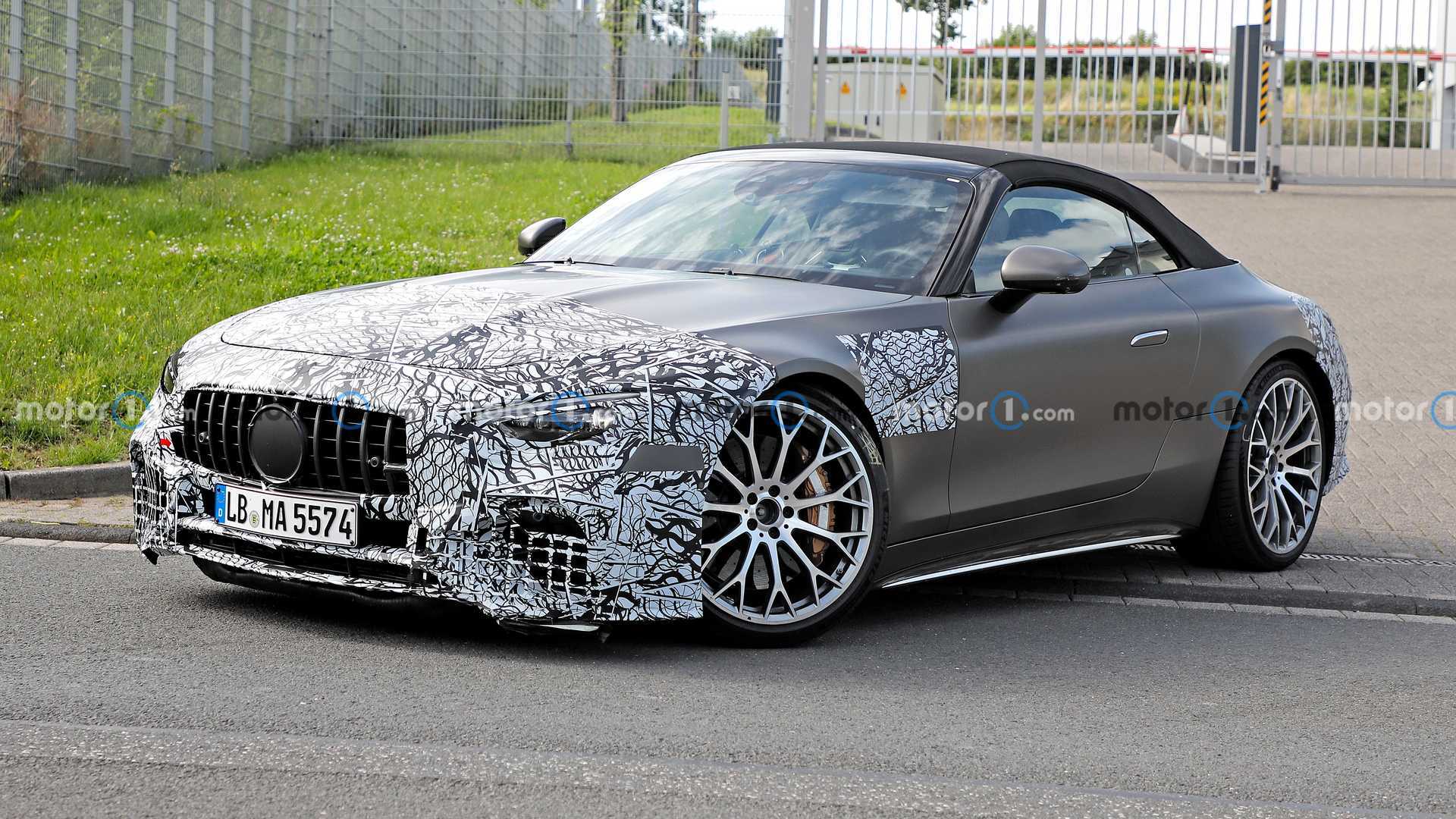 2022 Mercedes-AMG-SL SL Close Up Showing Off Slick Bodywork