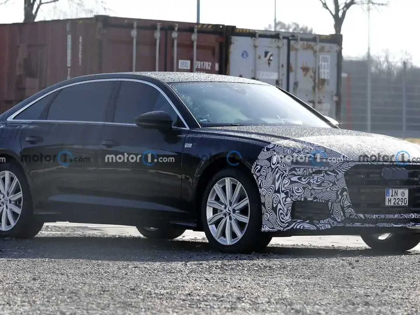 2023 Audi A6 Facelift Spied Resting Near Skoda And Mercedes Models