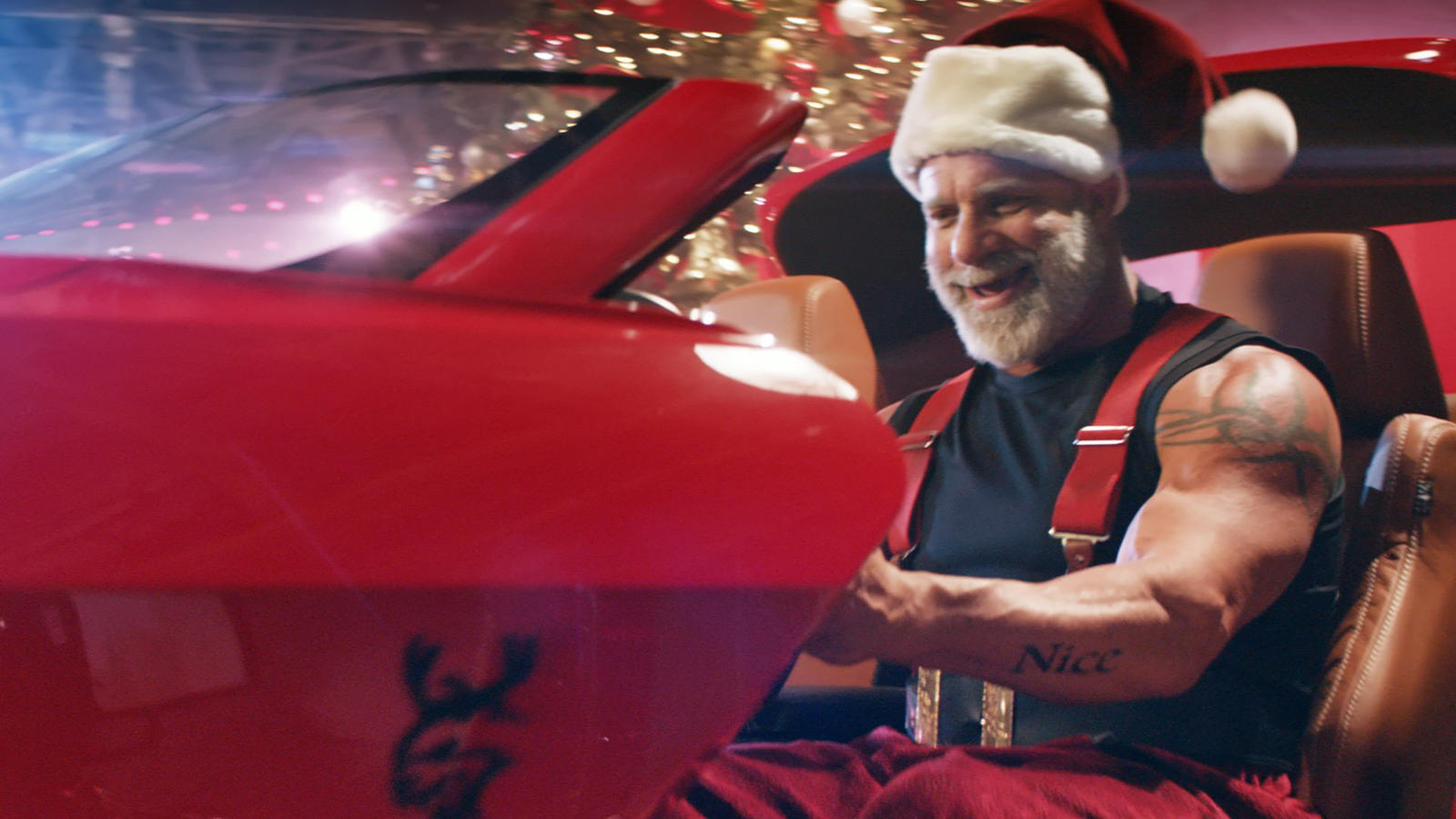 Santa gets a new sleigh with the Dodge Challenger SRT Redeye