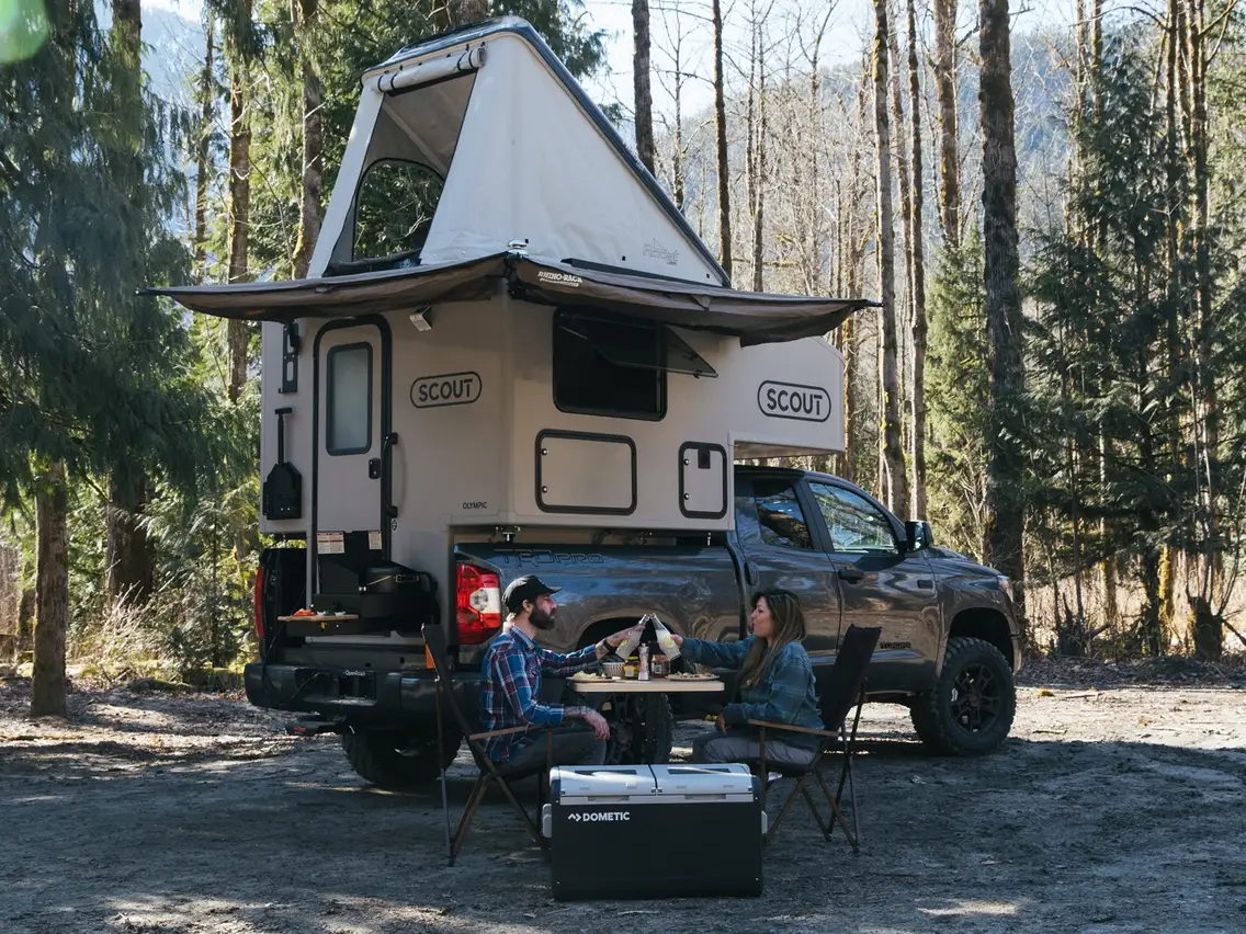 Scout Campers Launches with Minimalist Olympic Drop In Truck Shell