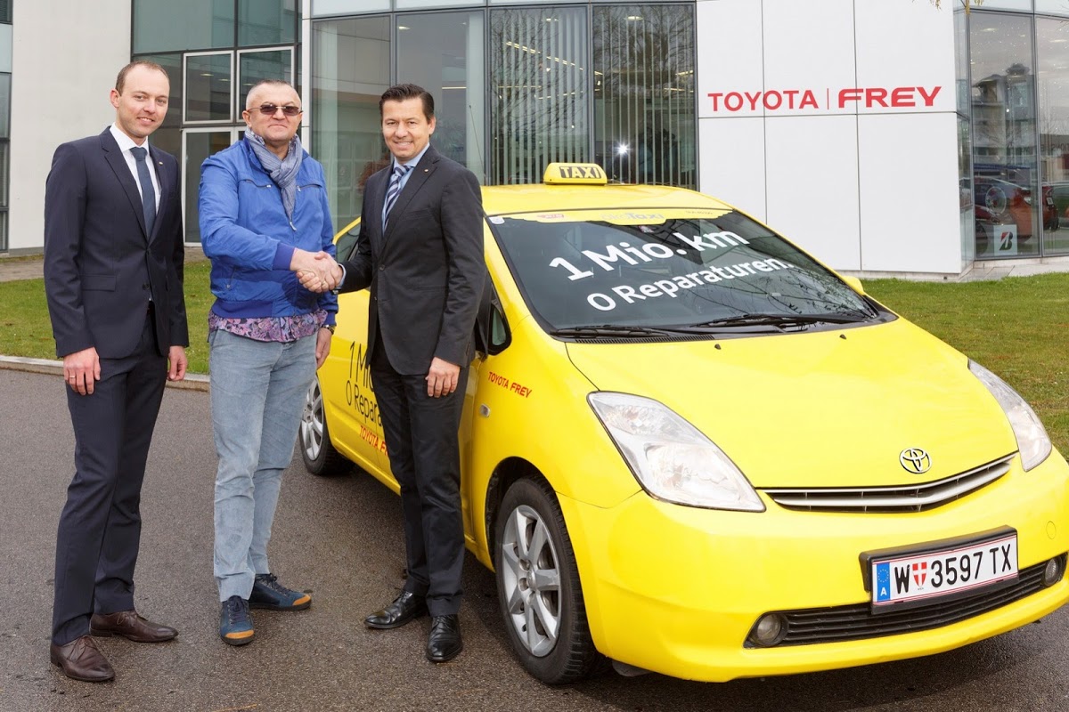 Toyota Prius Hybrid covers 1,000,000 km in Vienna as a taxi