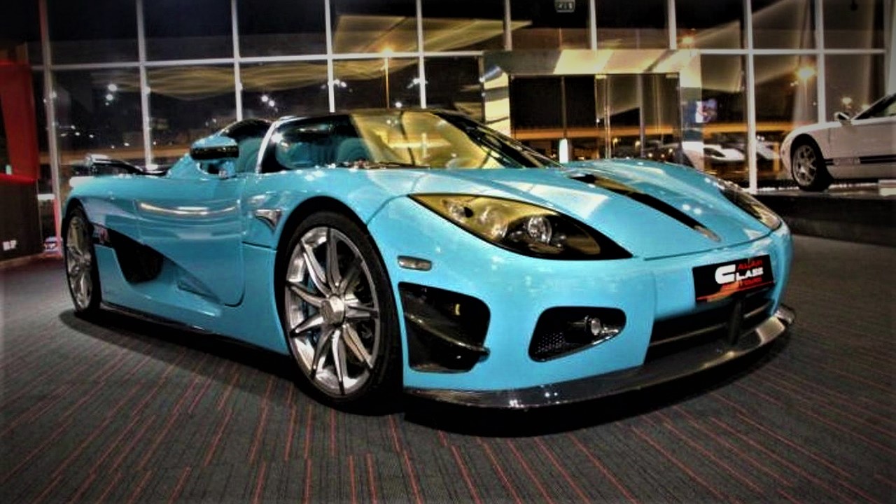 For sale in Dubai, one-of-a kind turquoise Koenigsegg CCXR