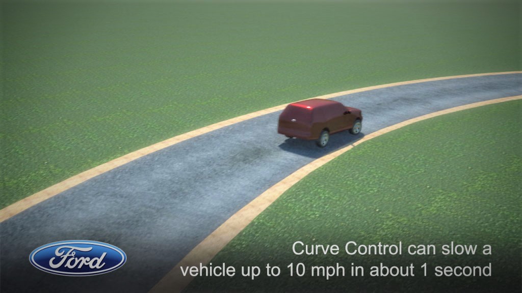 Ford unveils Curve Control Technology in the all-new Ford Explorer 2011.