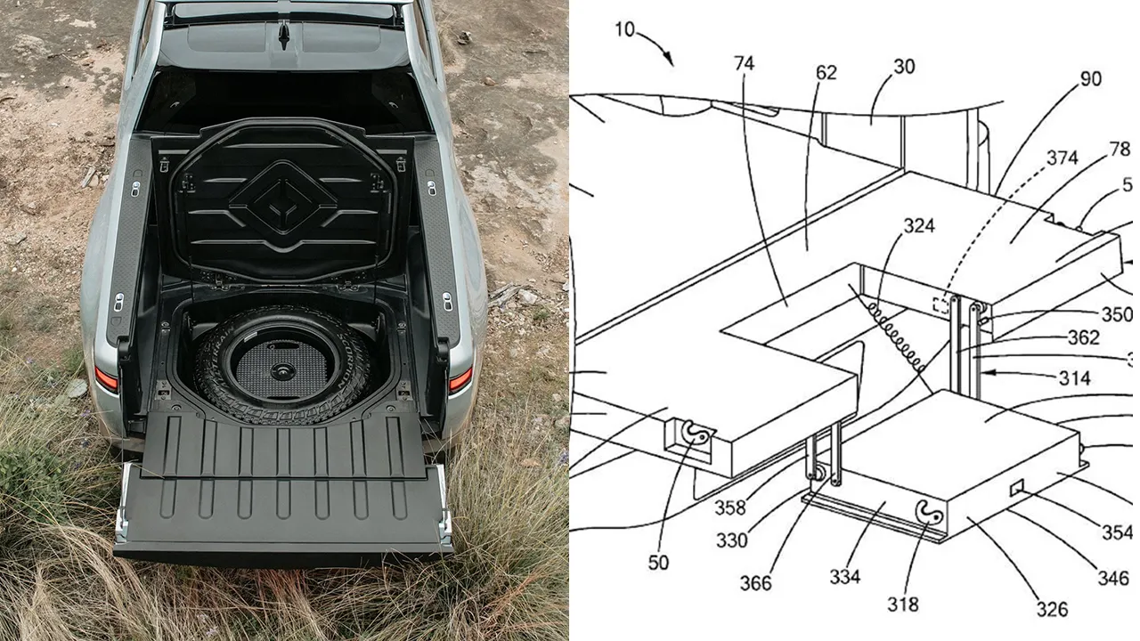 Rivian Patents Use Tailgate Technology To Fight GM Ram and Ford