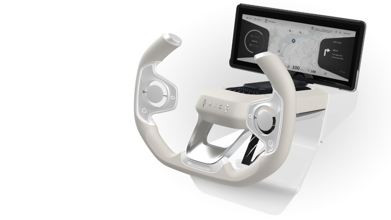 The Award-Winning Origo Steering Wheel Concept is All Thumbs