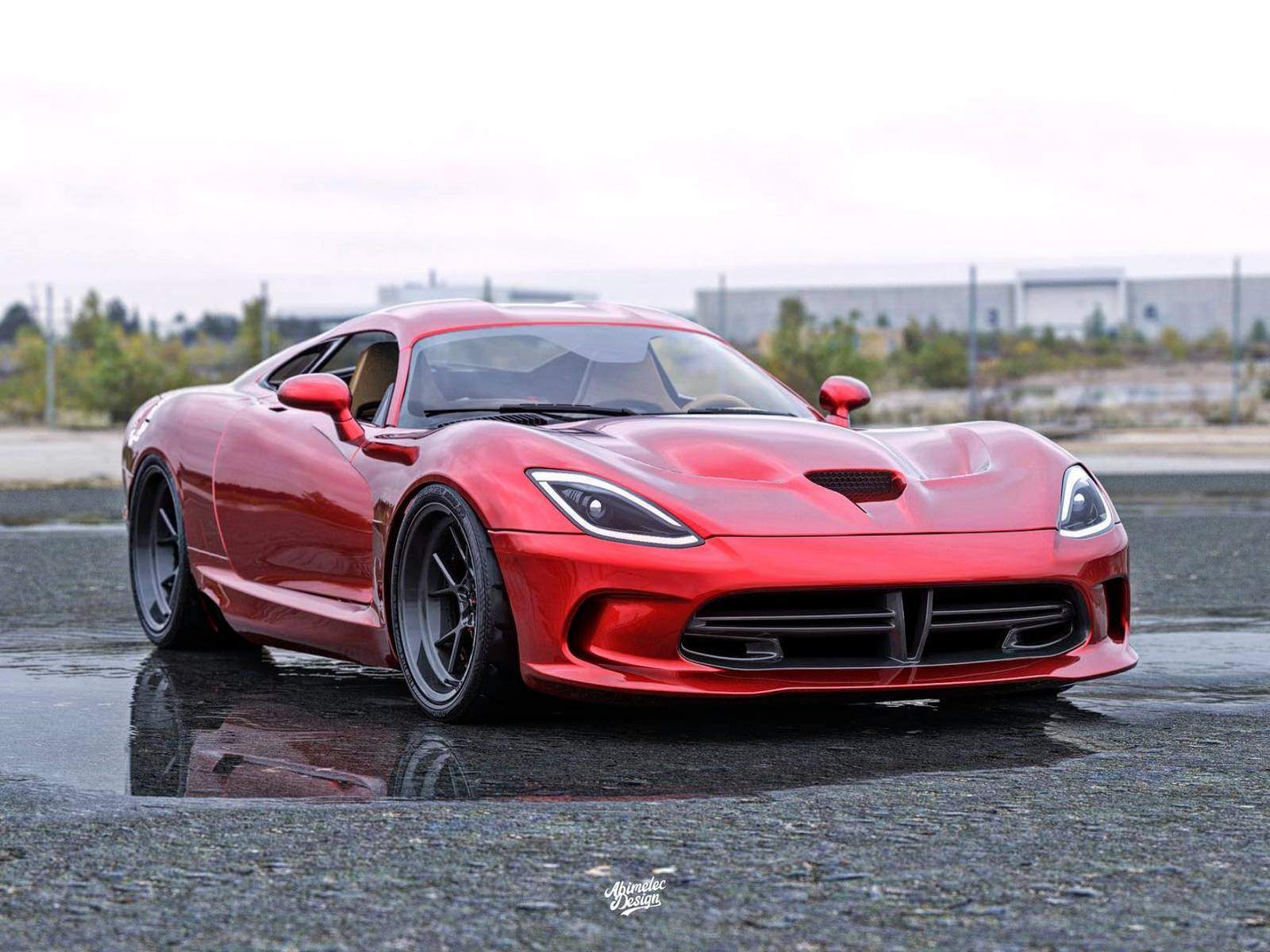 Viper SRT Claims It's a Mustang, But Crashes Leaving Cars and Coffee