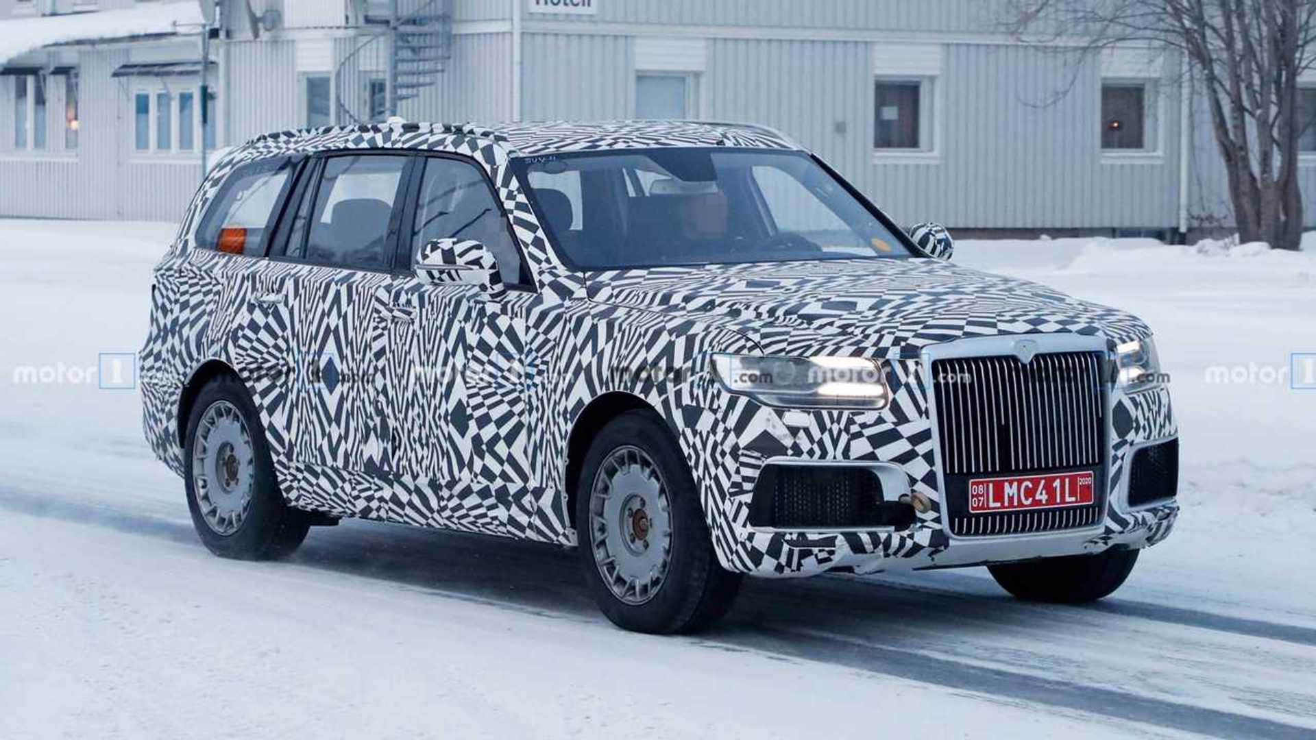 Aurus Komendant SUV First Time Spied