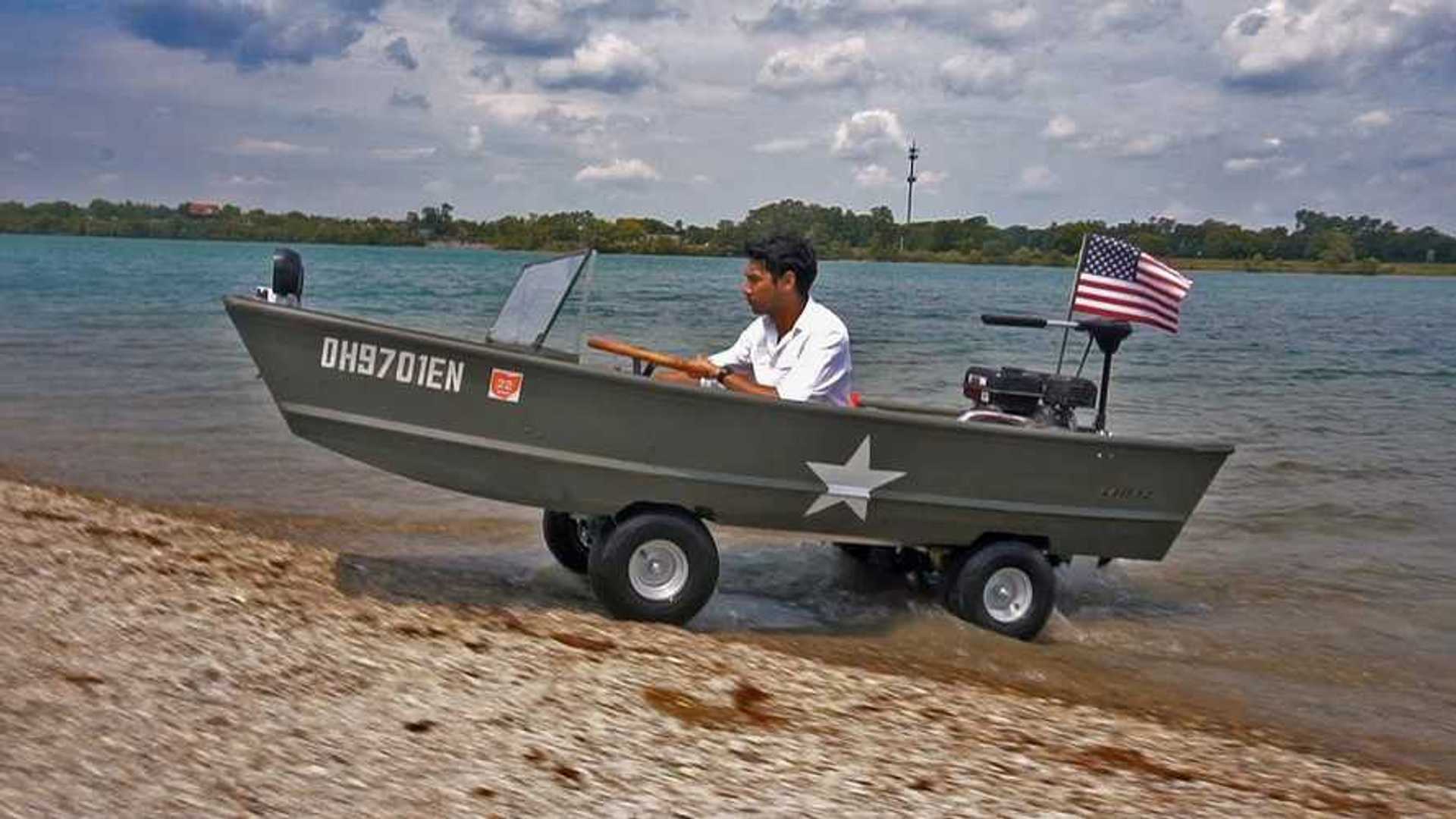 Amazing Homemade Amphibious Vehicle from Barebones Proves That Less is More