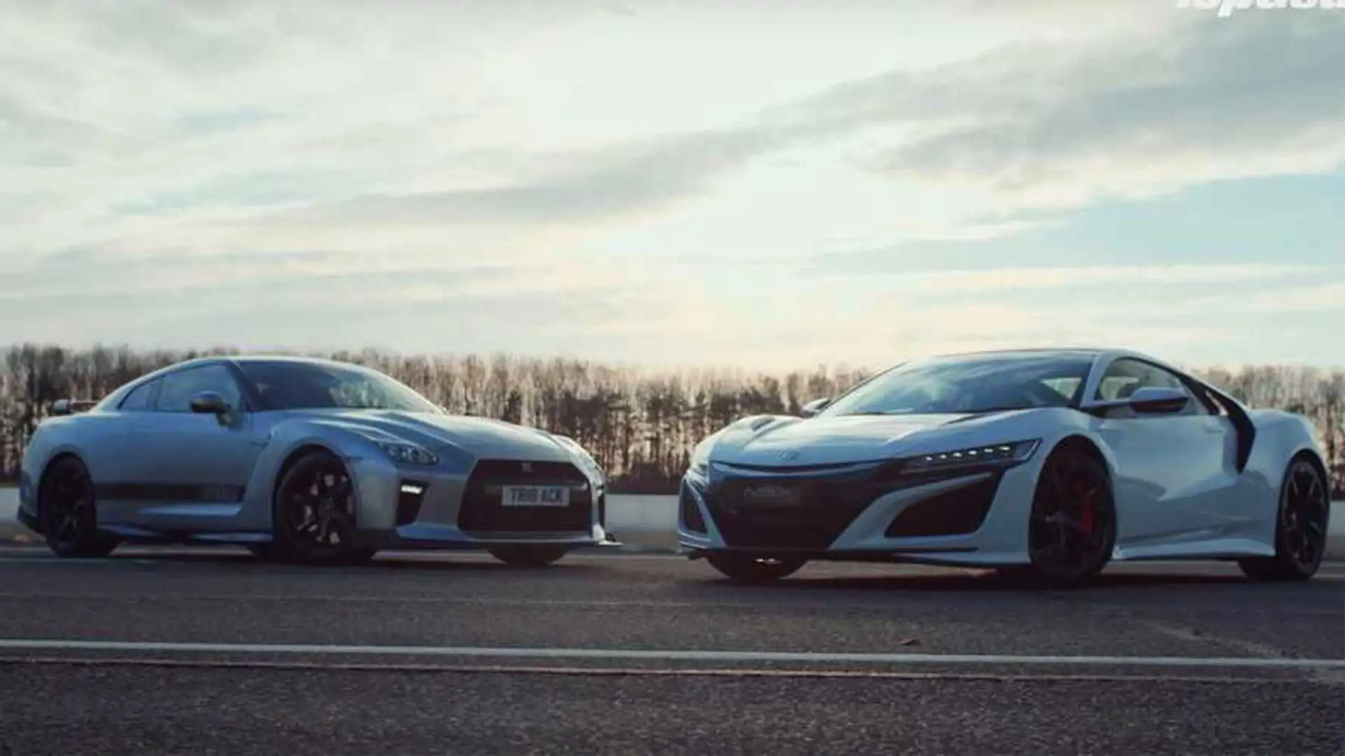 Litchfield-Tuned Nissan GT-R Top Gear Drag Race Acura NSX Vs Acura NSX