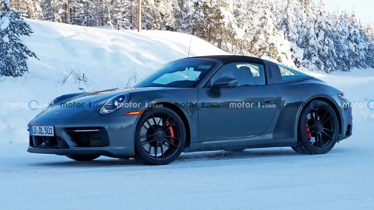 Porsche 911 Targa GTS Spied Hiding Refreshed Interior