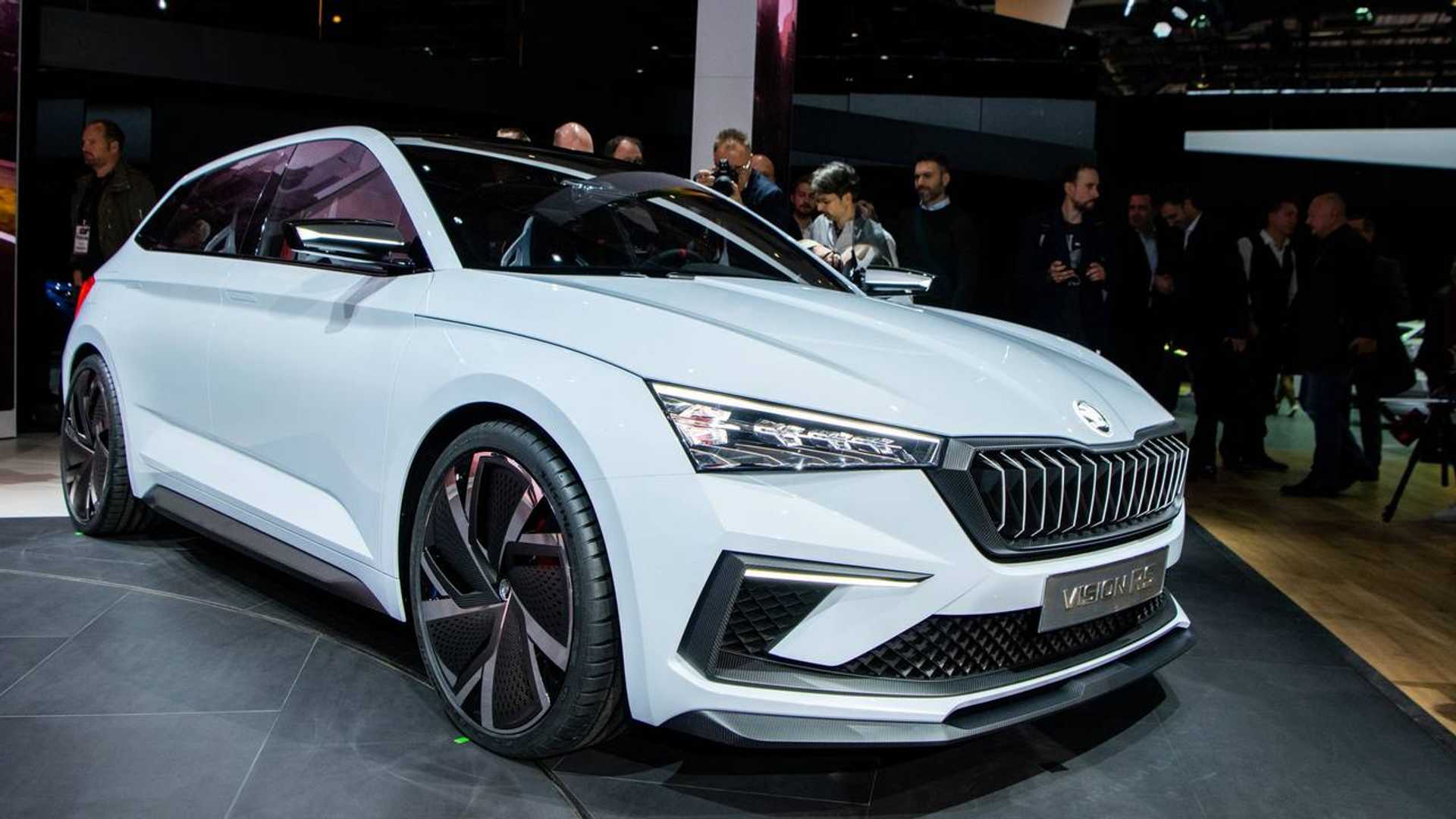 Skoda Vision RS Hybrid Hot Hatch Drives Into Paris