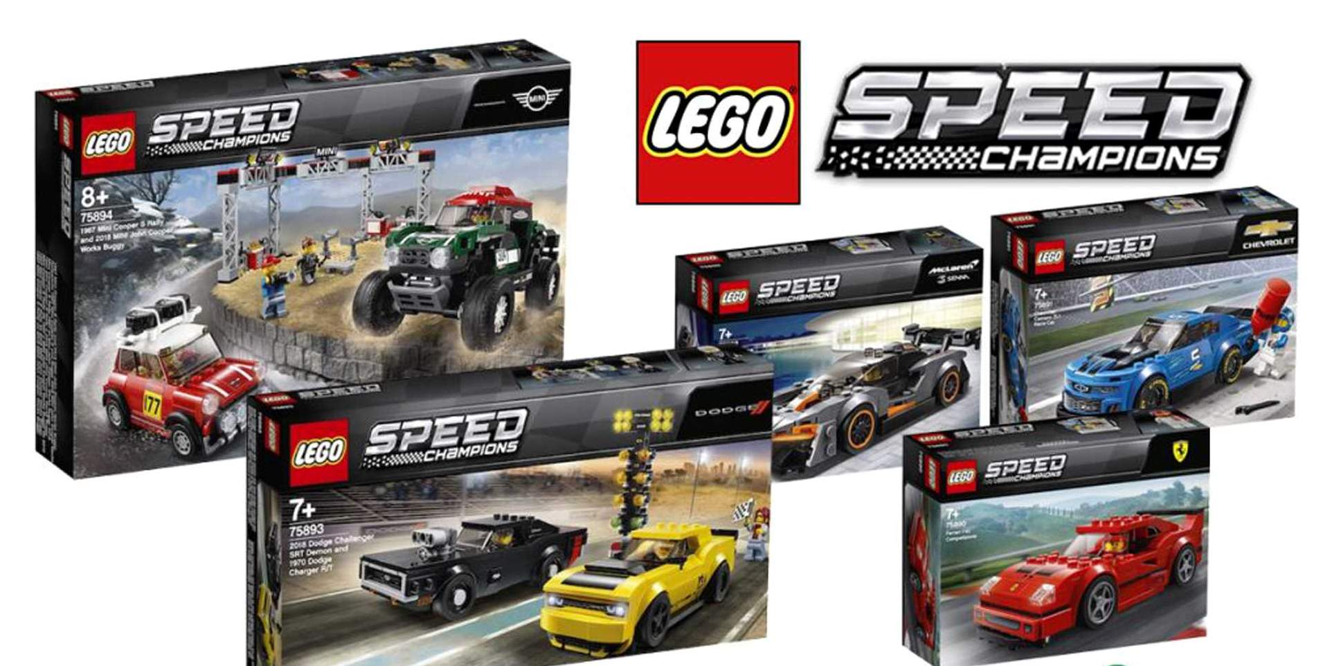 2019 Lego Speed Champions Sets include F40, Senna, and Demon