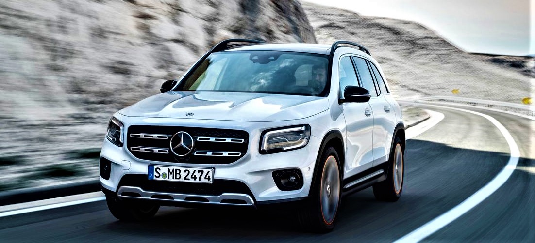 A Mercedes-Benz GLB-Class SUV in Box is On the Move