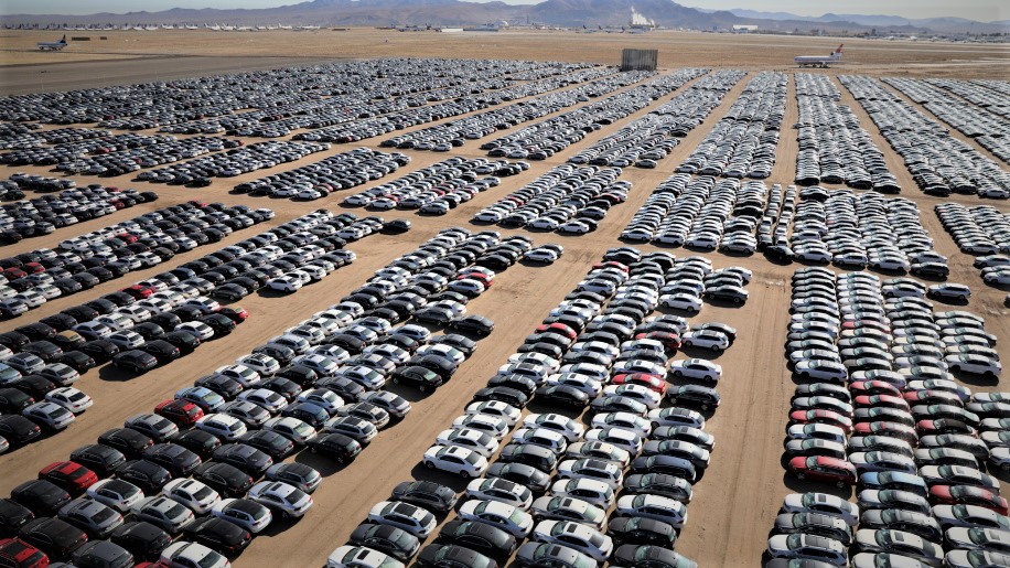 Aerial Footage Shows VW's Massive Diesel Vehicle Graveyard