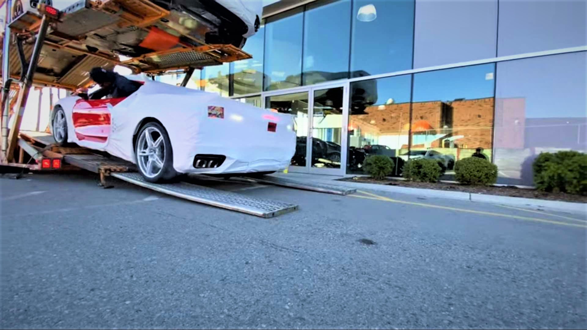 Corvette C8 Transport Video Shows Challenges Of Delivering 10 Cars