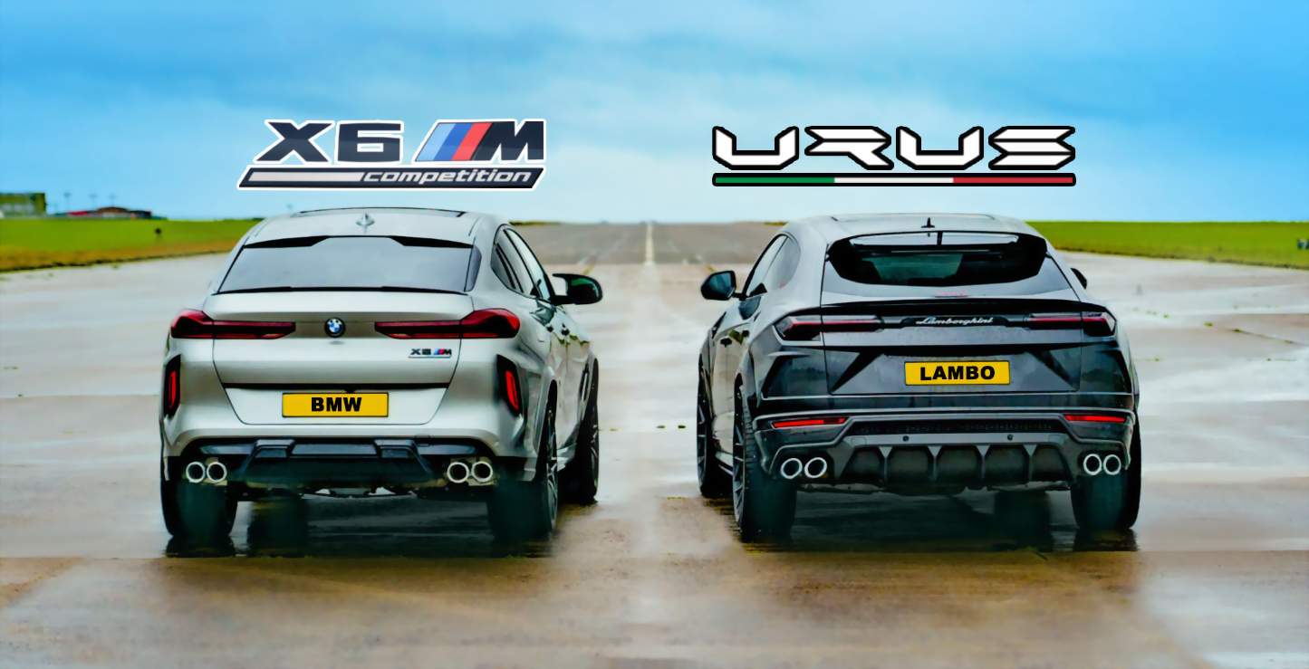 Drag Race: Lamborghini Urus vs BMW X6 M Competition