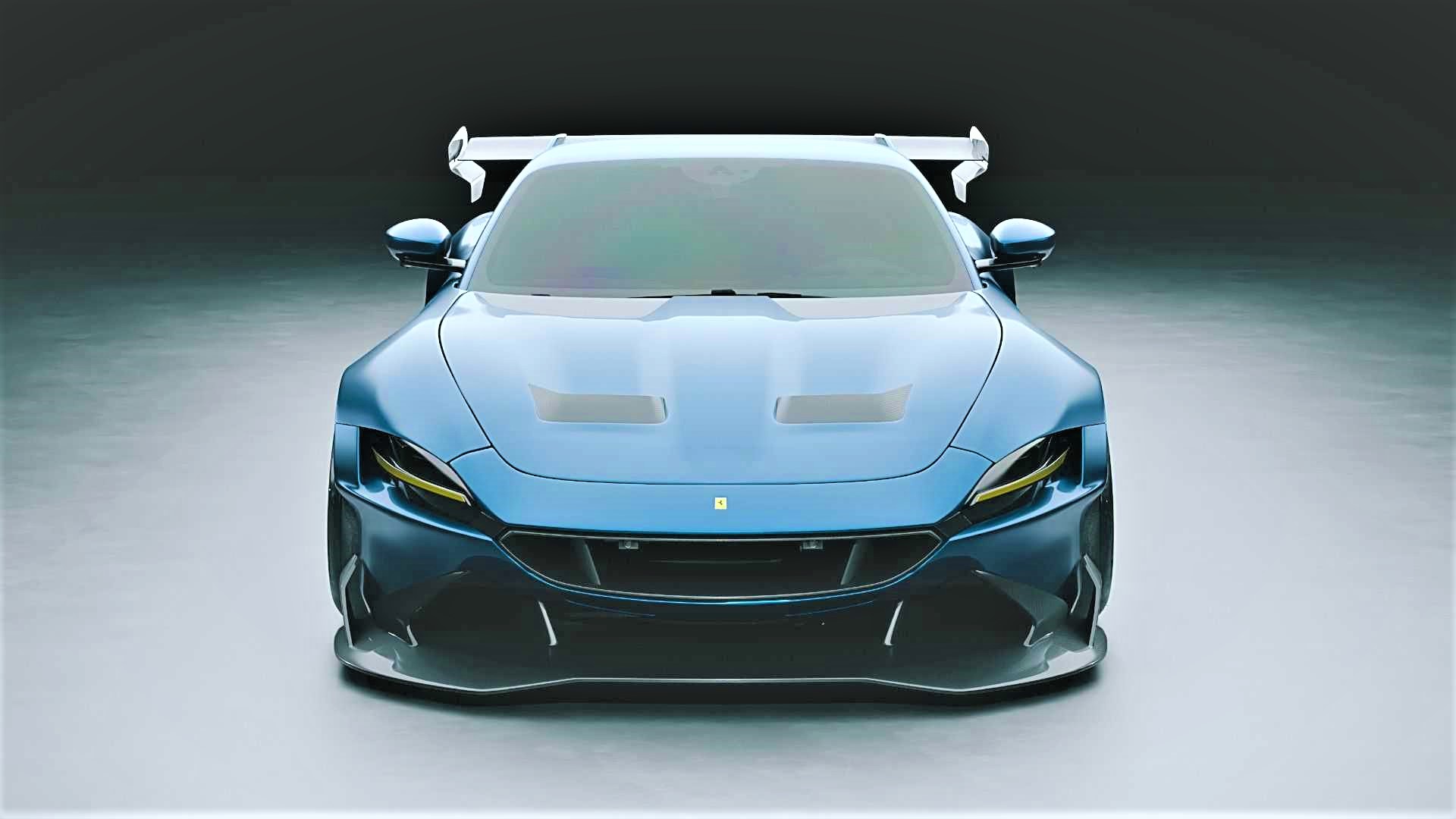 Ferrari Roma Unofficial renderings Show Race-Ready Supercar