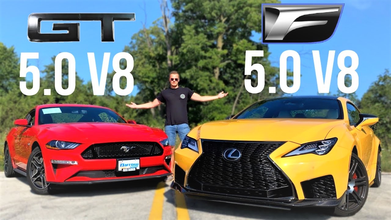 Ford Mustang Bullitt Faces Lexus LC500 In A Very Green V8 Drag Race