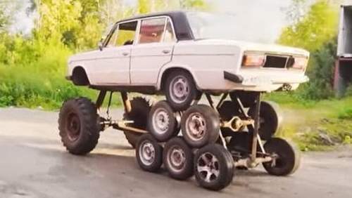 Lada 14-Wheeled is the Most Ridiculous Building We've Ever Seen in Years