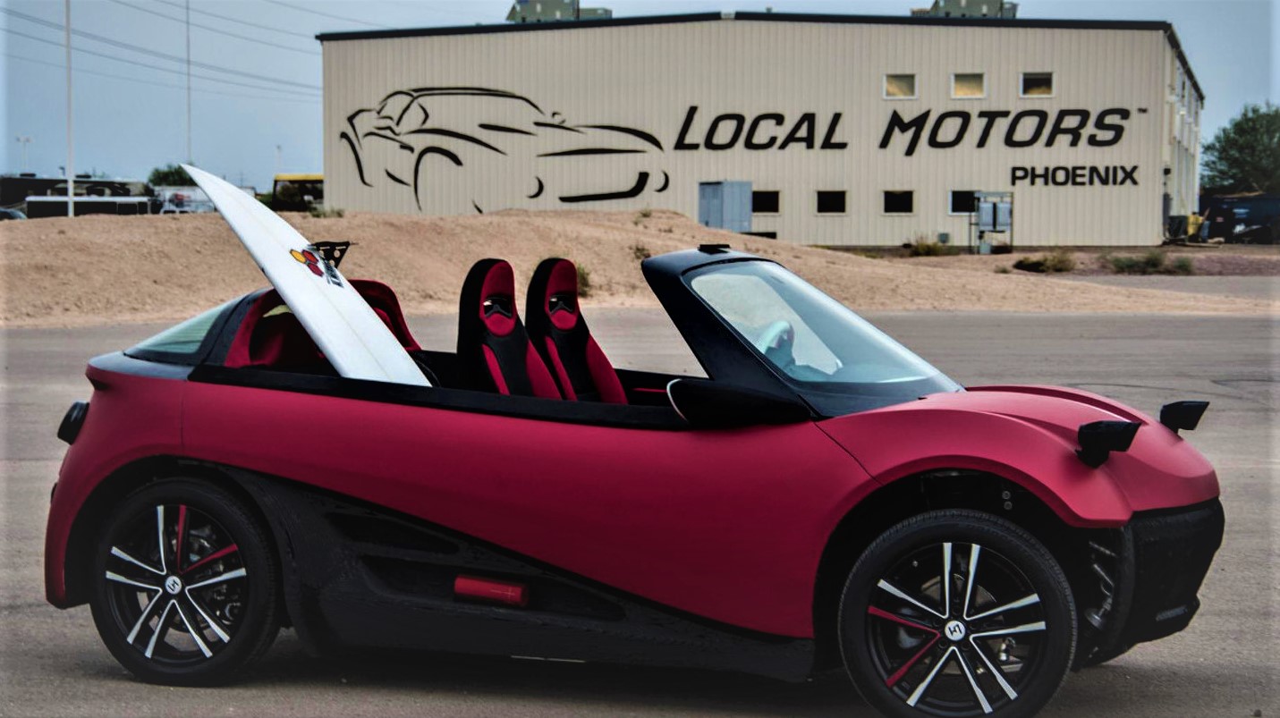 Local Motors unveiled their 3D-printed LM3D swimsuit