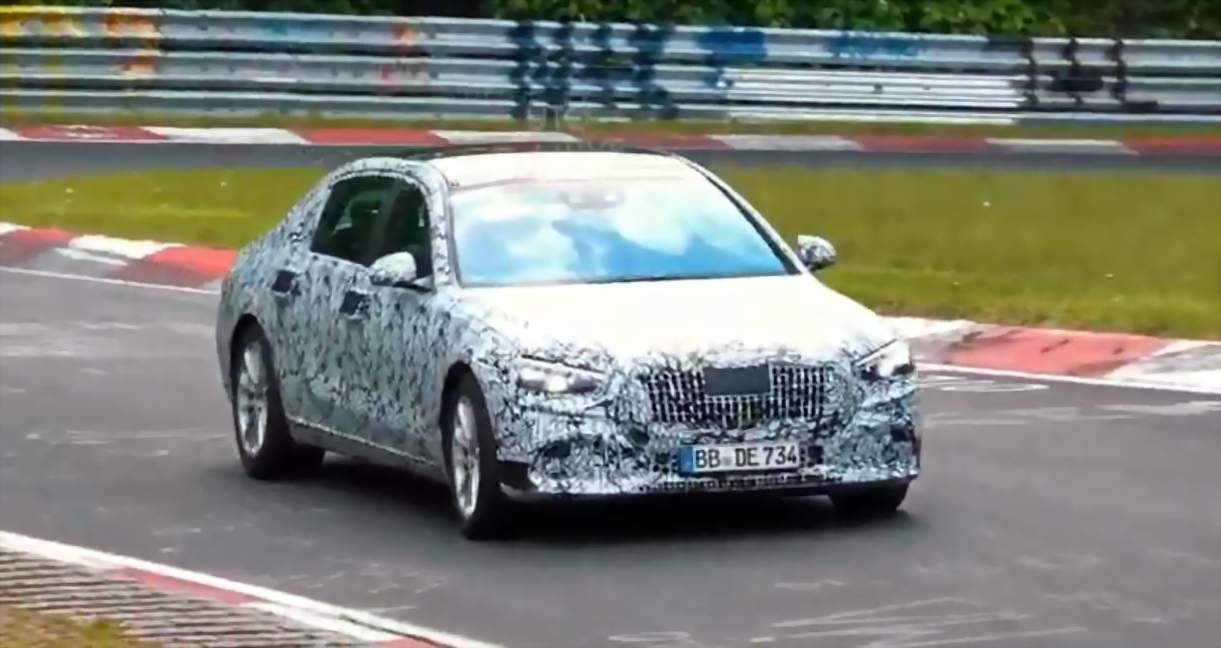 Mercedes-Maybach S Class Spied All Exposed at The Nurburgring