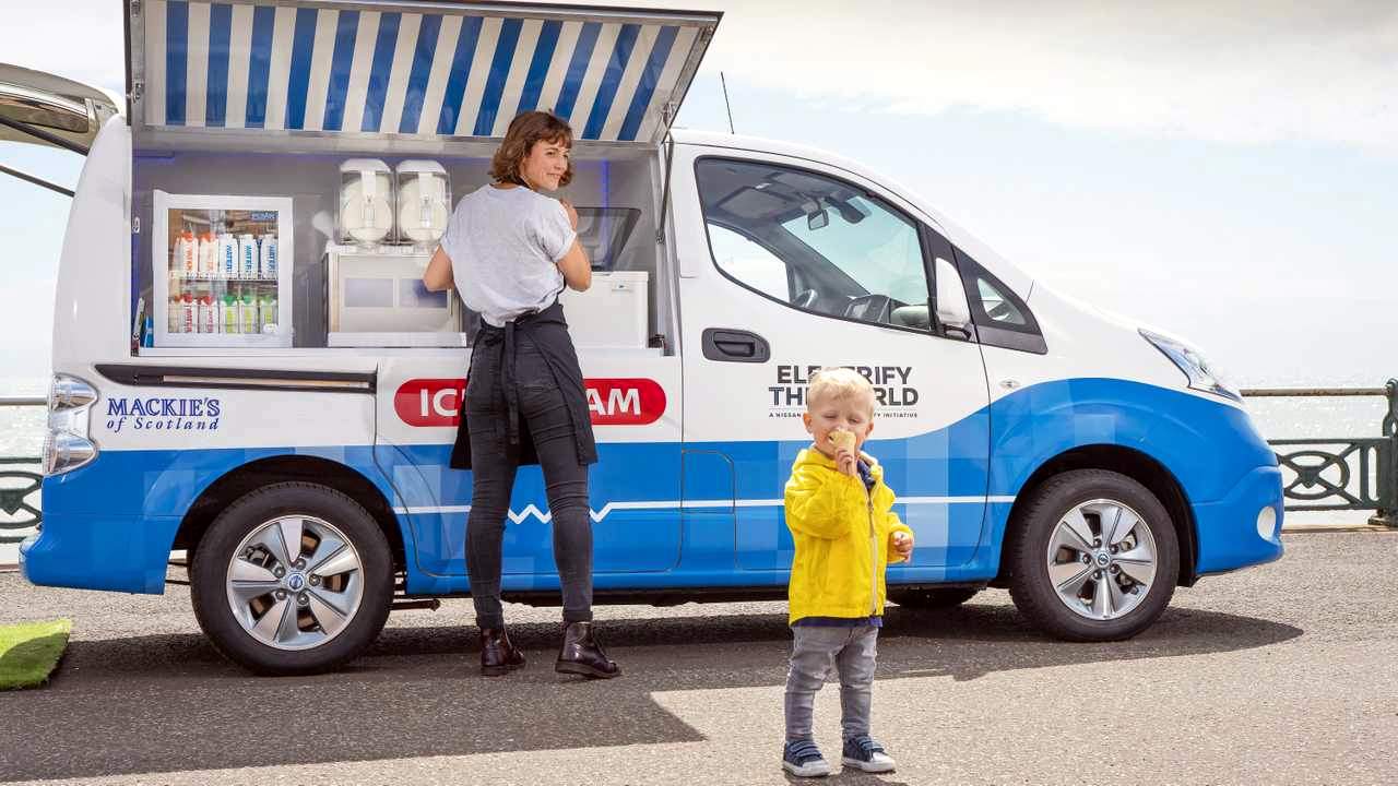 Nissan has a treat for you with this electric ice cream van