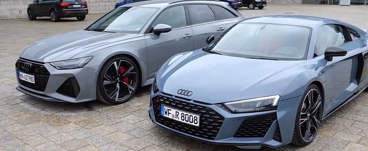 Perfect Two-Car Audi Garage? New R8 Avant and RS6 Avant