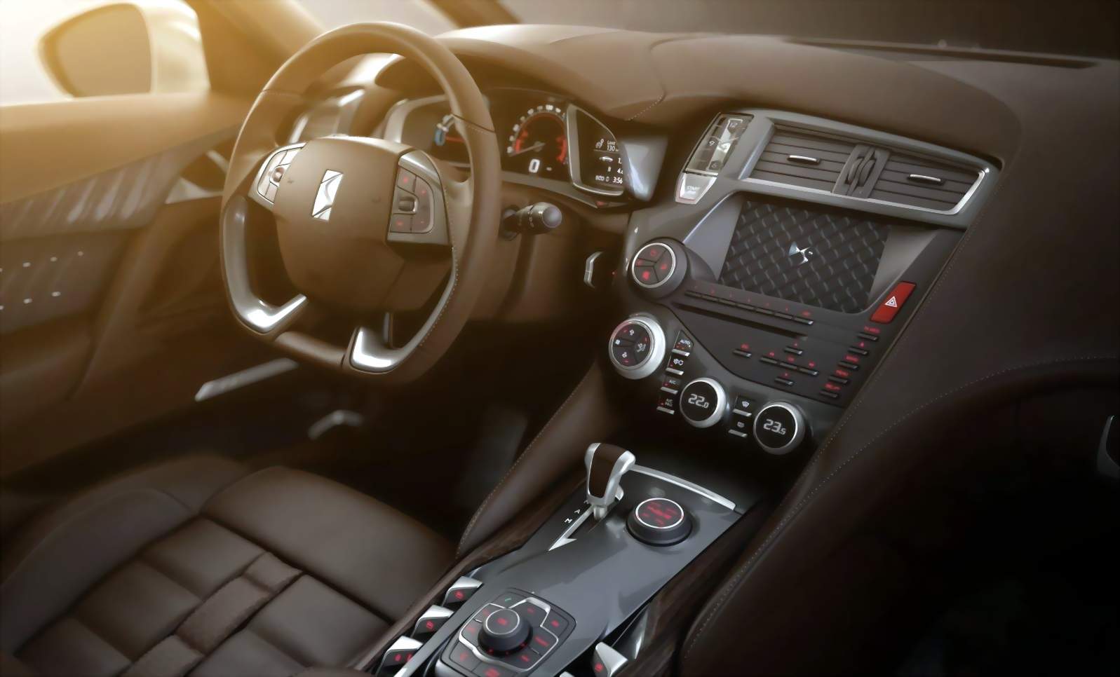 Photos of luxury interiors in Citroen DS5 have leaked from Citroen