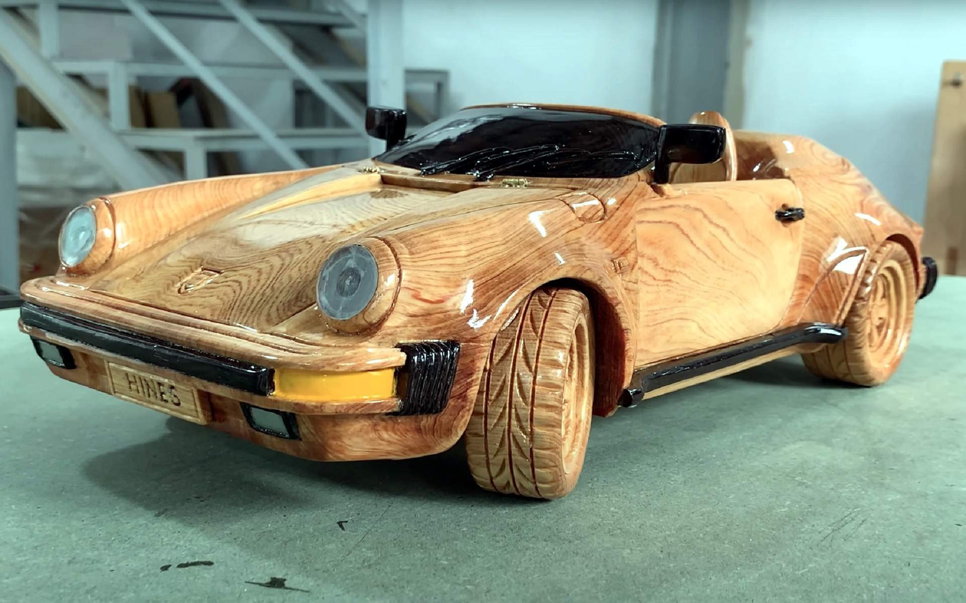 The 1989 Porsche 911 Speedster is a wood-carved masterpiece